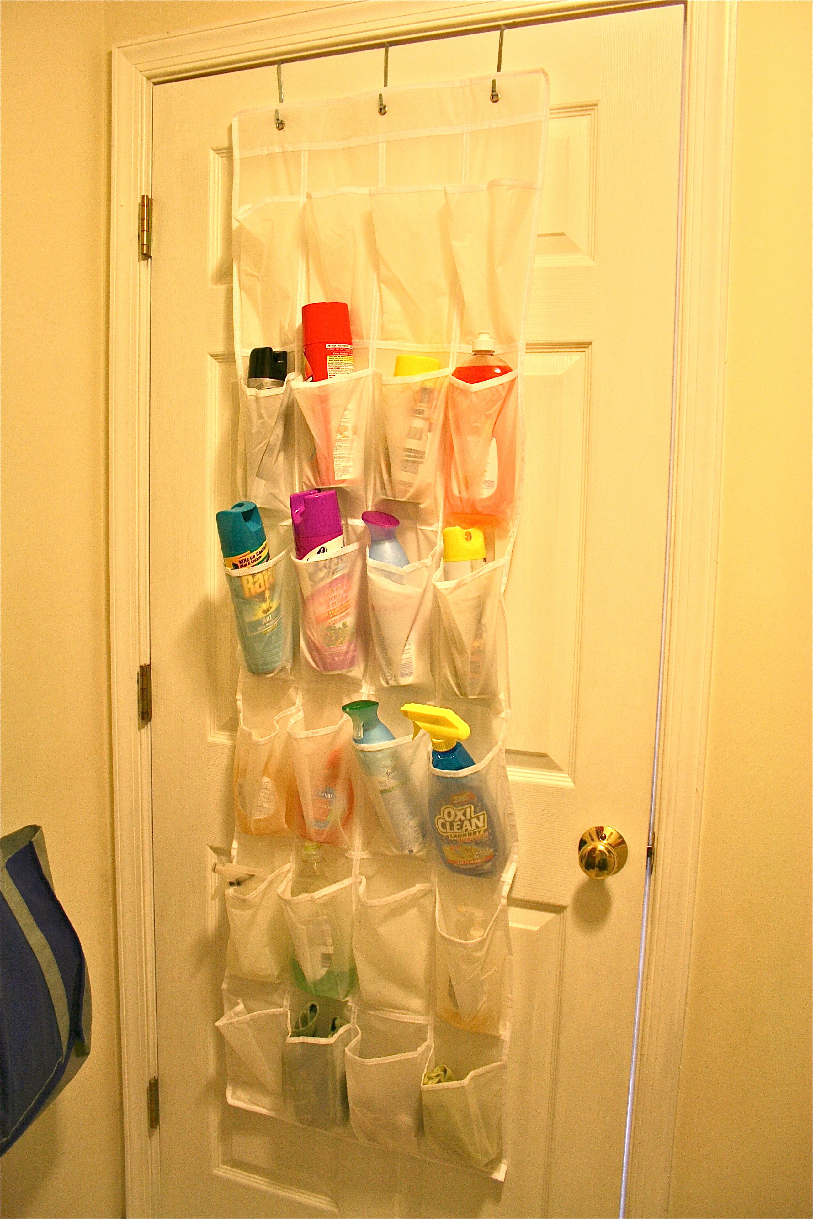 http://dreamgreendiy.com/2012/01/23/pinspiration-monday-shoe-rack-turned-cleaning-supply-storage/img_9883/