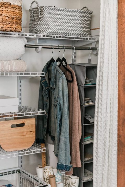 How To Upgrade Your Guest Room Closet - Dream Green DIY