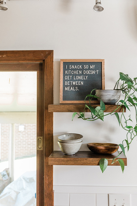 Installing New Open Kitchen Shelves - Dream Green DIY