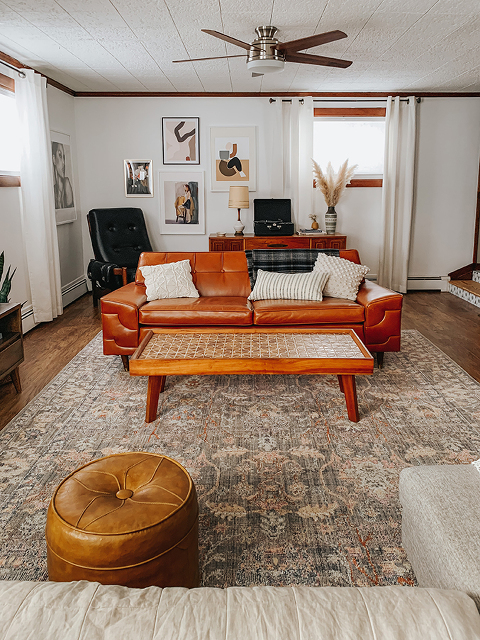 Our Unique Loom Living Room Rug - Dream Green DIY