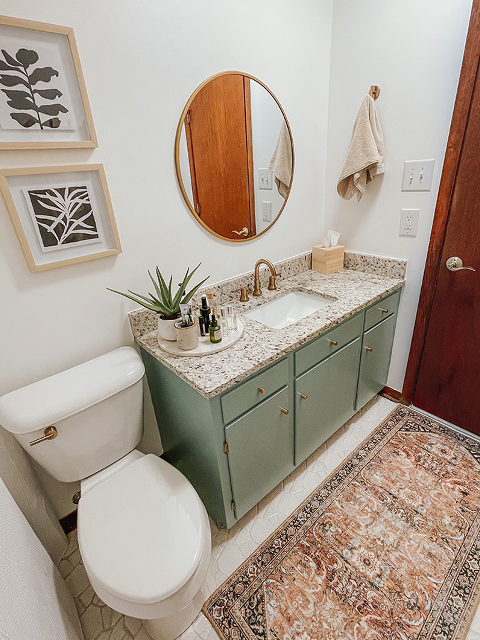 Painting A Bathroom Vanity (Again) - Dream Green DIY