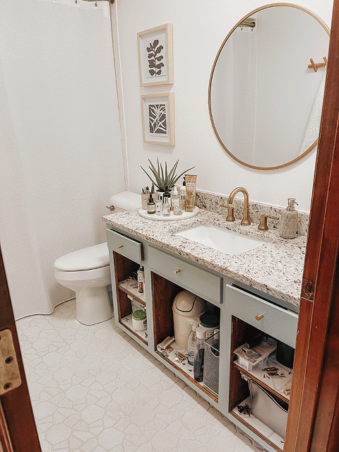 Painting A Bathroom Vanity (Again) - Dream Green DIY
