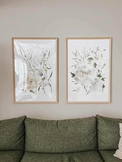 Swap A Living Room To Spring With Art - Dream Green DIY