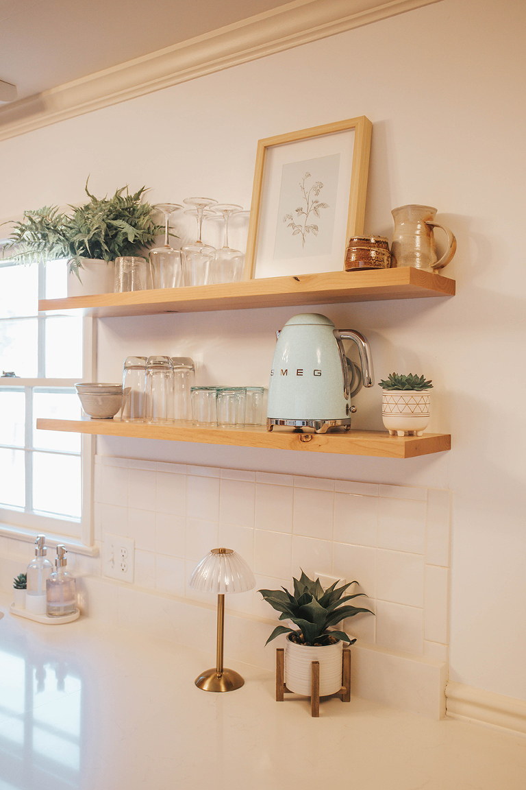 Installing New Open Kitchen Shelves - Dream Green DIY