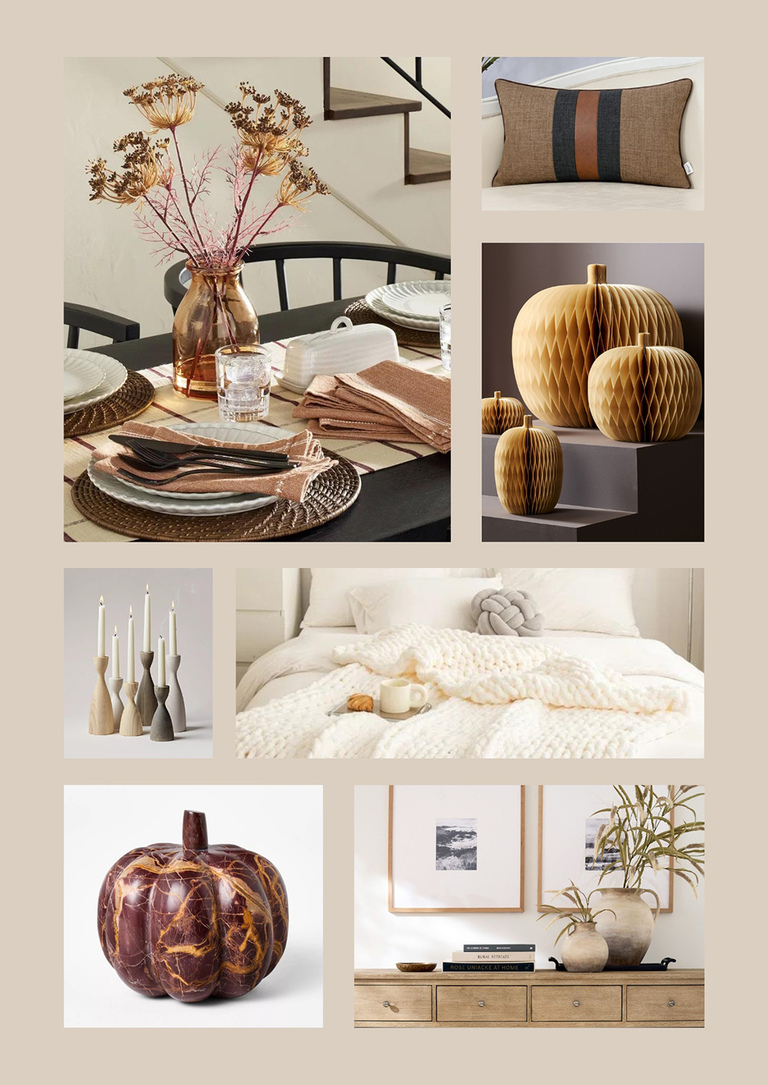 Cozy Fall Accents Shopping Guide Mood Board