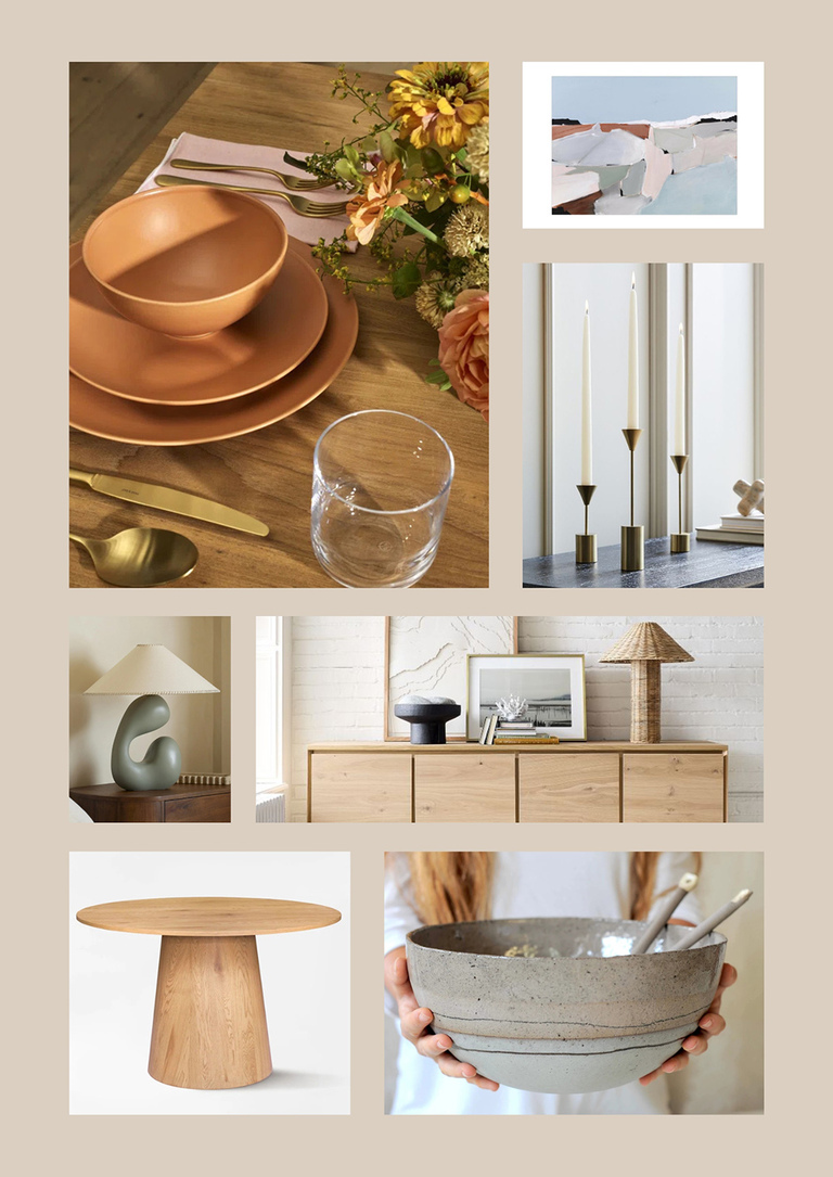 Desert Dining Room Home Décor Mood Board