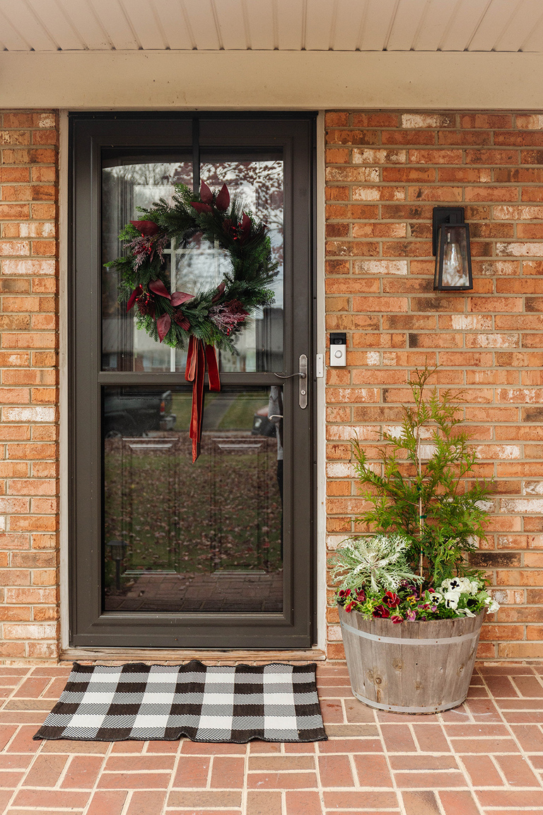 DIY Winter Barrel Garden For Your Porch