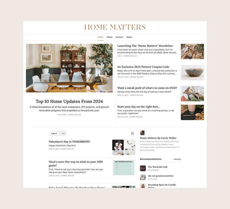 Launching The DGD Home Matters Newsletter