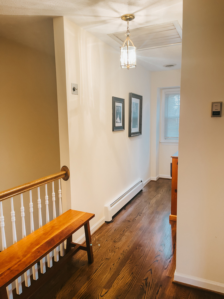 Upgrade A Boring Beige Hallway With Wallpaper